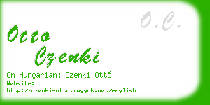 otto czenki business card